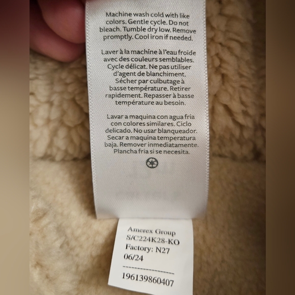 NWOT Sherpa 12 Month Carter's Baby Unisex Long Sleeve Pram Jumpsuit - Picture 4 of 4